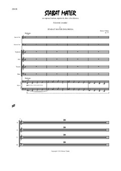 Stabat Mater - Choral part with piano reduction