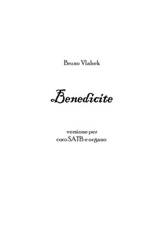 Benedicite - SATB choir with organ