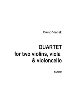 Quartet for two violins, viola & violoncello